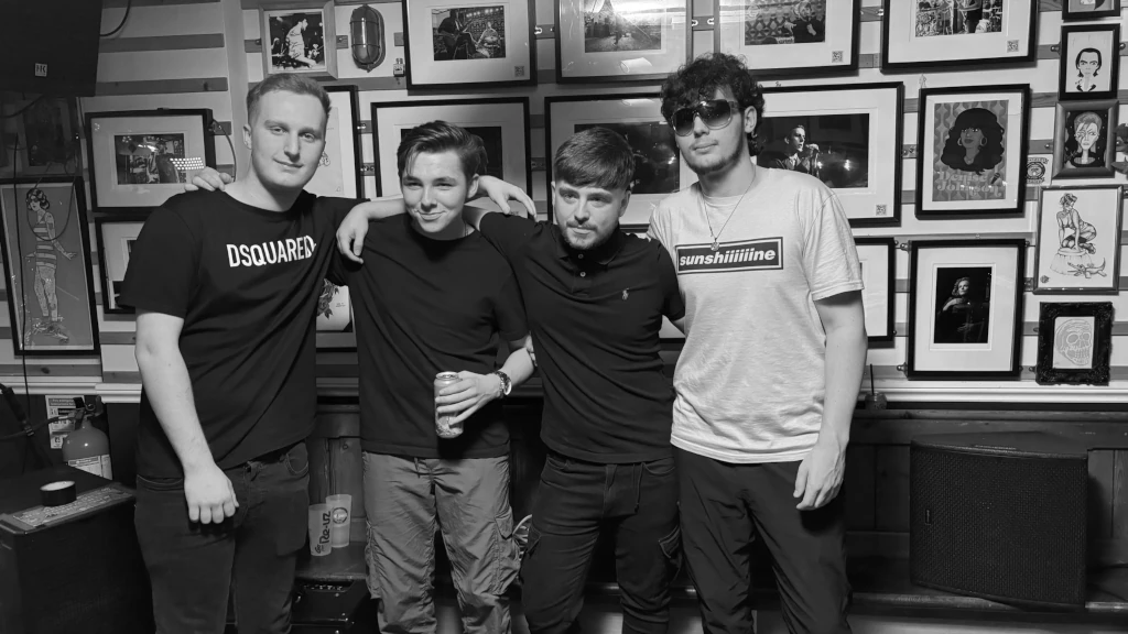 Band group pic at the Snug